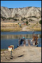 McClelland Stafford Ferry. Upper Missouri River Breaks National Monument, Montana, USA ( color)