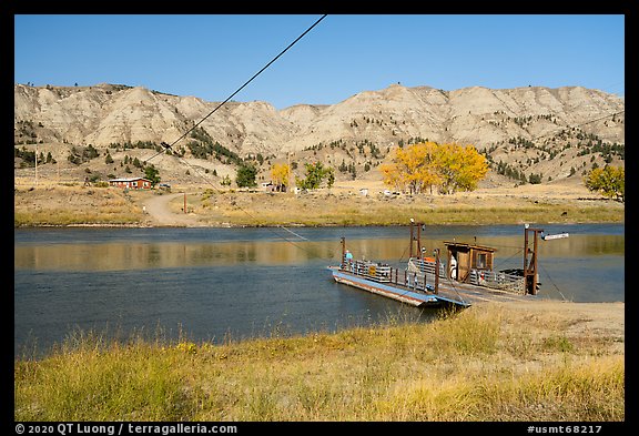 Stafford Ferry. Upper Missouri River Breaks National Monument, Montana, USA (color)