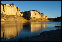 White cliffs from Eagle Creek at sunrise. Upper Missouri River Breaks National Monument, Montana, USA ( color)