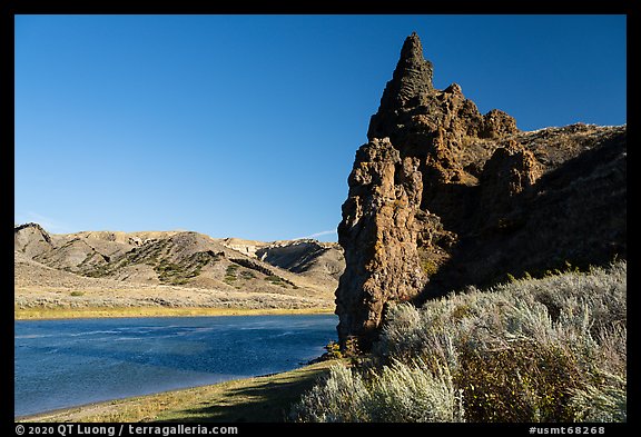 Citadel Rock. Upper Missouri River Breaks National Monument, Montana, USA (color)