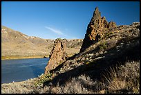 Citadel Rock National Historic Landmark. Upper Missouri River Breaks National Monument, Montana, USA ( color)