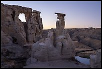 Spire and Hole-in-the-Wall. Upper Missouri River Breaks National Monument, Montana, USA ( color)