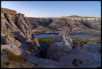 Hole-in-the-Wall by moonlight. Upper Missouri River Breaks National Monument, Montana, USA ( color)