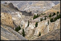 Canyon walls, Valley of the Walls. Upper Missouri River Breaks National Monument, Montana, USA ( color)
