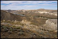 Cliffs and river valley. Upper Missouri River Breaks National Monument, Montana, USA ( color)