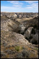 Valley of the Walls canyon. Upper Missouri River Breaks National Monument, Montana, USA ( color)