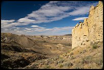 Cliffs and Missouri River valley. Upper Missouri River Breaks National Monument, Montana, USA ( color)