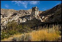 Sandstone pinnacle, Valley of the Walls. Upper Missouri River Breaks National Monument, Montana, USA ( color)