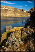 Volcanic rock formations. Upper Missouri River Breaks National Monument, Montana, USA ( color)