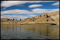 Sandstone columns and igneous rocks. Upper Missouri River Breaks National Monument, Montana, USA ( color)