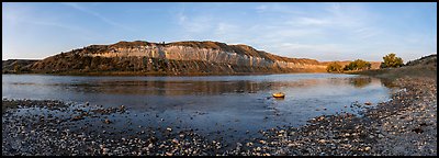 Cliffs at Slaughter River. Upper Missouri River Breaks National Monument, Montana, USA (Panoramic color)