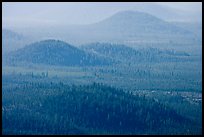 Old cinder cones in the distance. Newberry Volcanic National Monument, Oregon, USA