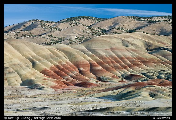 Painted hills. John Day Fossils Bed National Monument, Oregon, USA