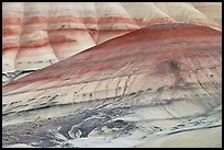 Colorful hummocks and hills. John Day Fossils Bed National Monument, Oregon, USA (color)