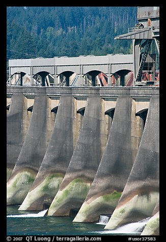 Bonneville Dam. Columbia River Gorge, Oregon, USA