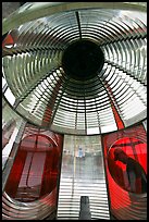 Light and glass prism, Cap Meares lighthouse. Oregon, USA