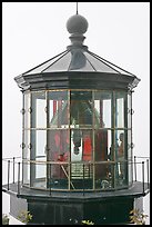 Octogonal tower in fog, Cap Meares lighthouse. Oregon, USA