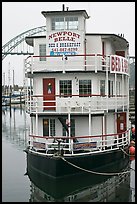 Newport Belle floating Bed and Breakfast. Newport, Oregon, USA (color)