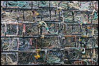 Close-up of crab traps. Newport, Oregon, USA ( color)