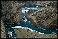 Cliffs and slabs, Shore Acres. Oregon, USA