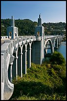 Isaac Lee Patterson Bridge over the Rogue River. Oregon, USA ( color)