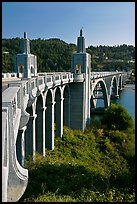 Isaac Lee Patterson Bridge over the Rogue River. Oregon, USA (color)