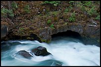Rogue River and natural bridge. Oregon, USA (color)