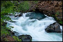 Water flowing from under lava tube. Oregon, USA ( color)