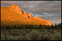 Stadender Ridge at sunset. Smith Rock State Park, Oregon, USA ( color)