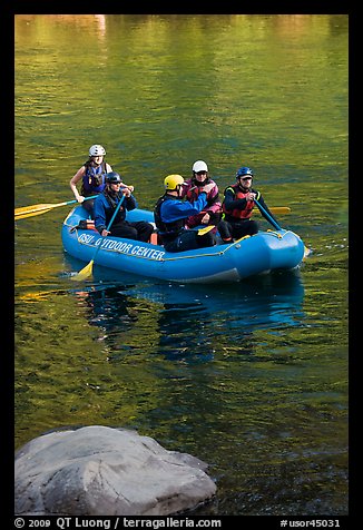 Rafters, McKenzie river. Oregon, USA