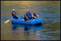 Rafting, McKenzie river. Oregon, USA (color)