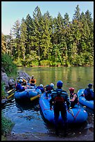 Rafts landing, Ben and Kay Doris Park. Oregon, USA (color)