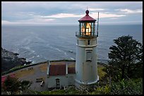 Heceta Head light and ocean,. Oregon, USA