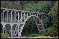 Highway 1 bridge,  Heceta Head. Oregon, USA (color)