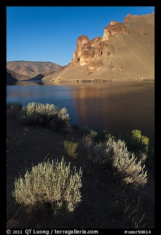 Owyhee Reservoir, Leslie Gulch. Oregon, USA (color)