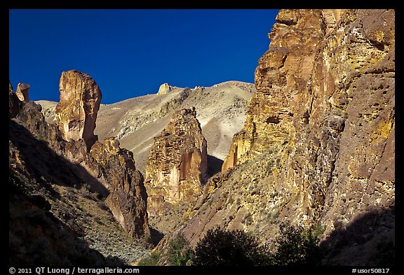 Volcanic rock formations, Leslie Gulch. Oregon, USA