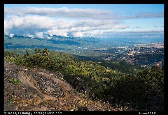 View from Hobart Bluff. Cascade Siskiyou National Monument, Oregon, USA (color)