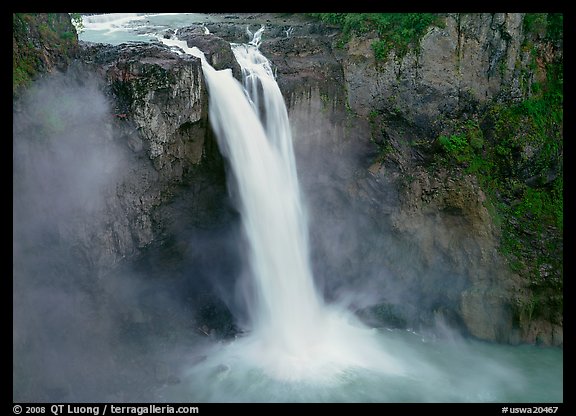 Snoqualmie Falls in the spring. USA (color)