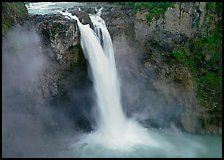 Snoqualmie Falls in the spring. Washington (color)