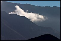 Fumerole cloud over the crater,. Mount St Helens National Volcanic Monument, Washington ( color)