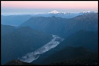 Cascade River Valley and Mount Baker at dawn. Washington ( color)