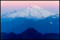 Mount Baker, sunrise, Mount Baker Glacier Snoqualmie National Forest. Washington