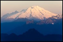 Mt Baker at sunrise. Washington