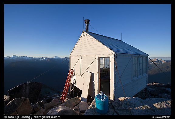 Hidden Lake Lookout, early morning, Mount Baker Glacier Snoqualmie National Forest. Washington