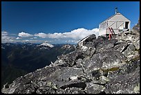 Mountaintop lookout, Hidden Lake Peak. Washington ( color)