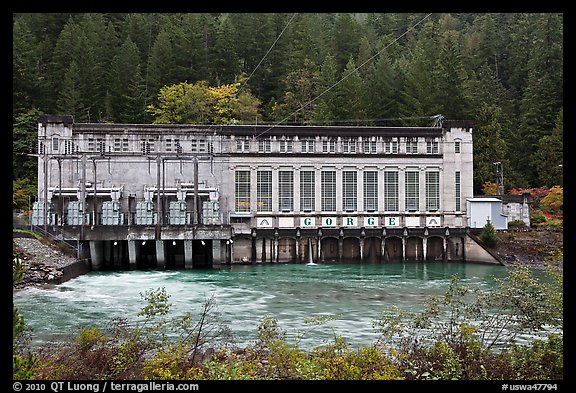 Gorge Powerhouse, Newhalem. Washington (color)