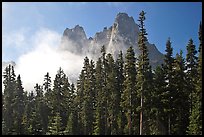 Liberty Bell Mountain seen from Washington Pass. Washington