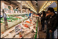 Fish market, Pike Place Market. Seattle, Washington ( color)