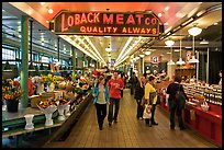 Main Arcade, Pike Place Market. Seattle, Washington (color)