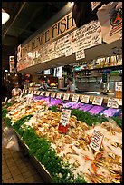Pike Place Fish Market. Seattle, Washington ( color)
